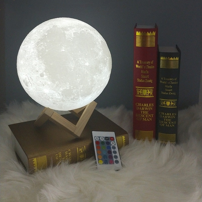 Lunar 3D LED Lamp // 16 RBG colors